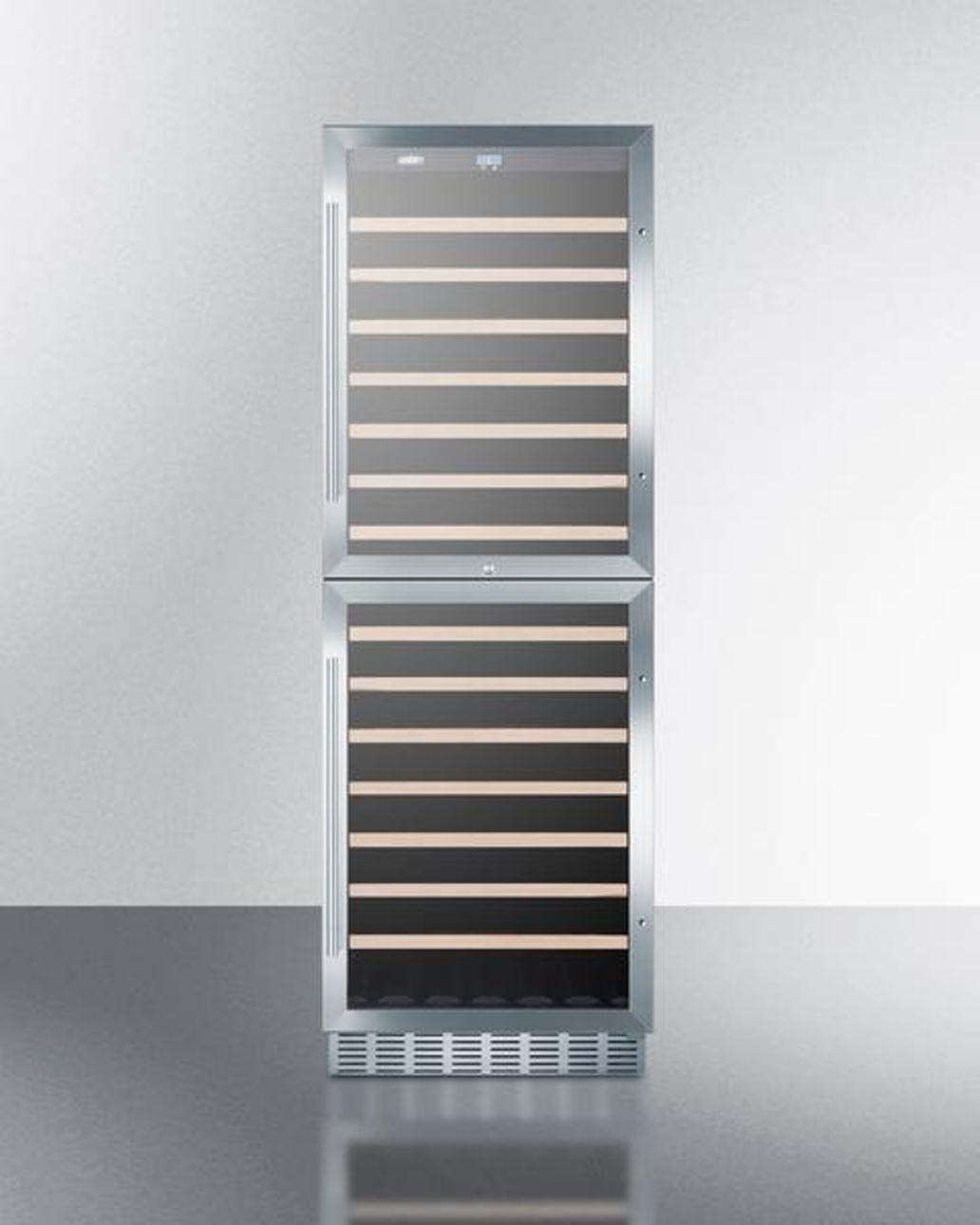 Summit Dual Zone 118 Bottle Wine Cellar SWC1875B