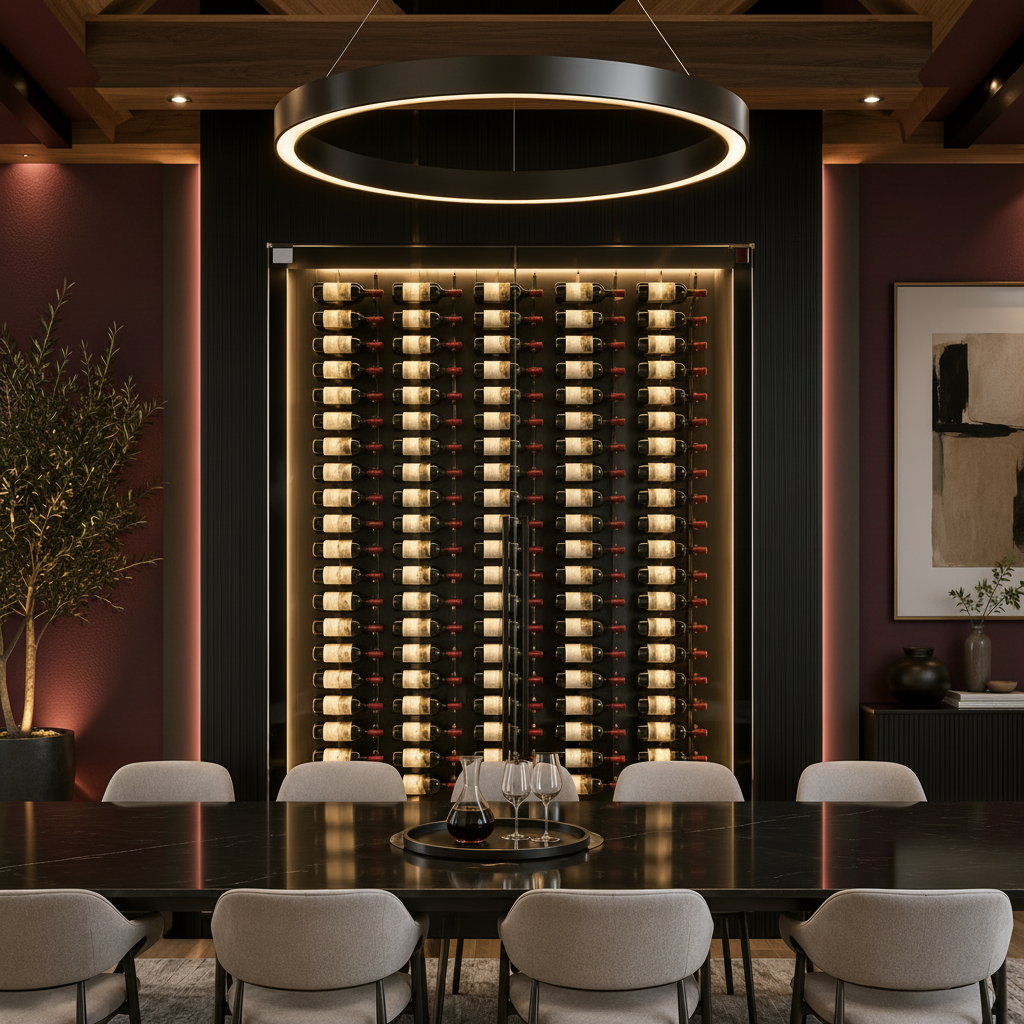 W Series Feature Wall 8 Wall-Mounted Wine Rack Kit